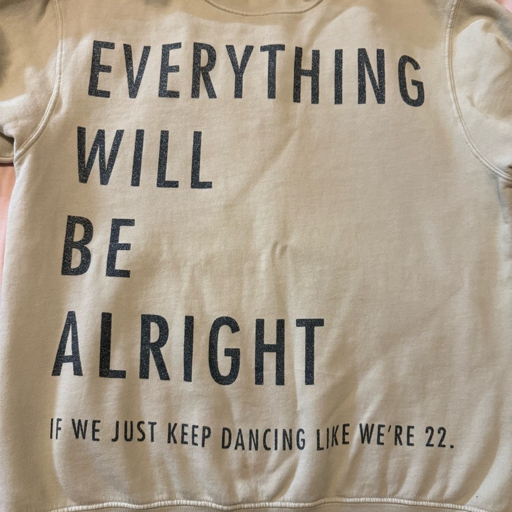 Taylor Swift Tan Graphic Sweatshirt